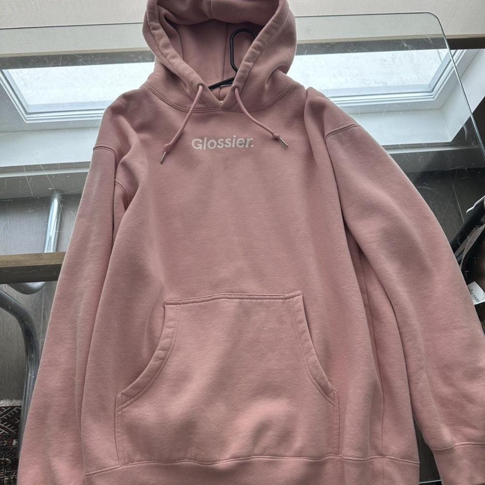 Glossier Pink Hoodie for Men